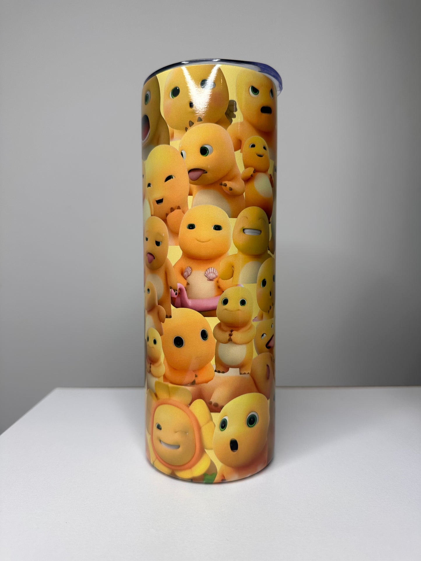 Yellow Dinosaur Flask