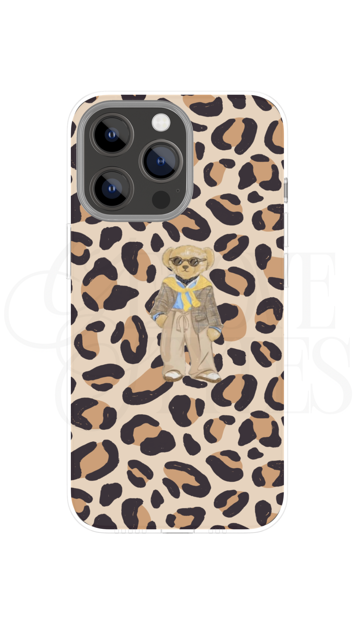 Cheetah/Leopard Bear Phone Case