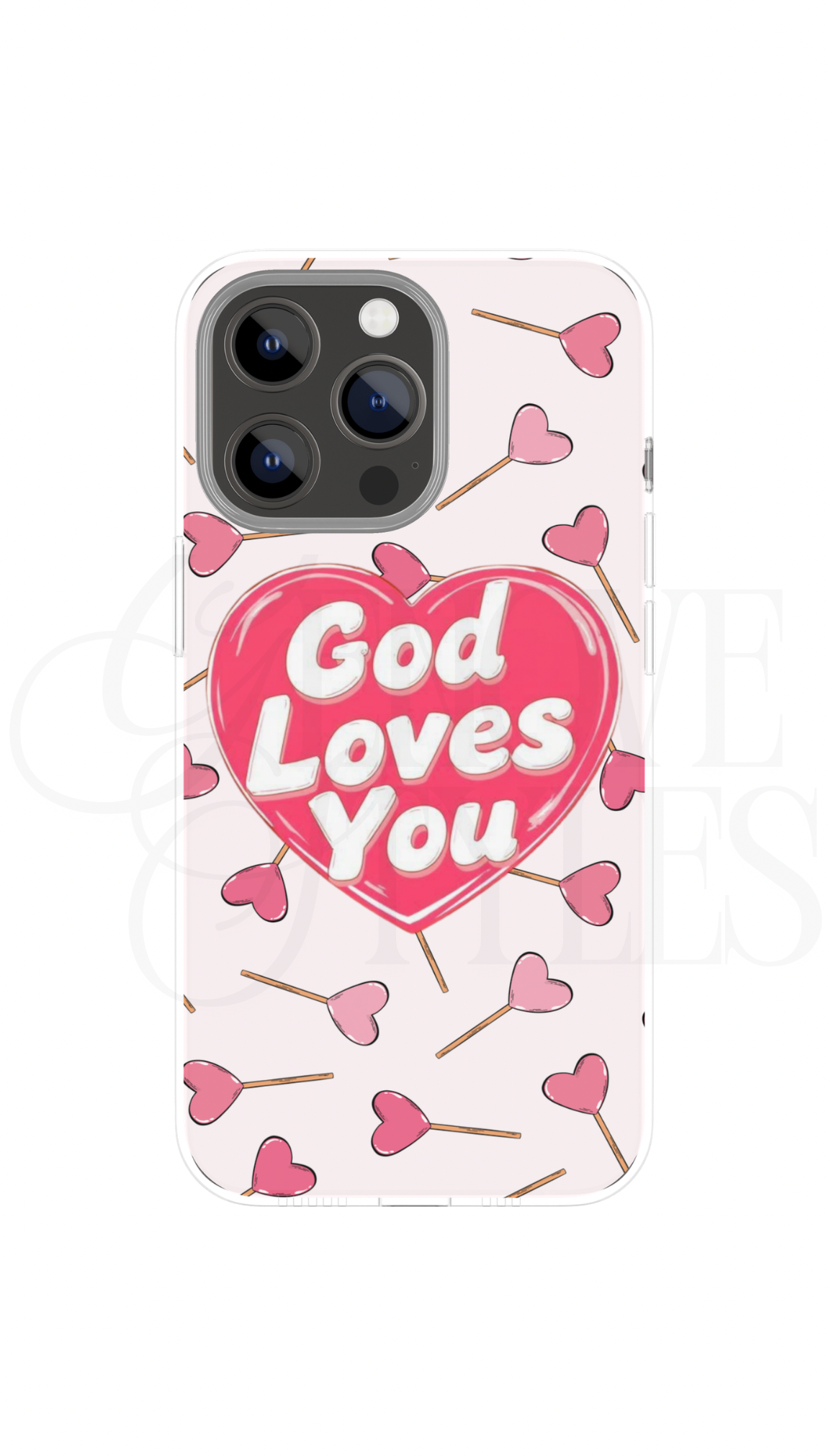 God Loves You Heart Pops Phone Case