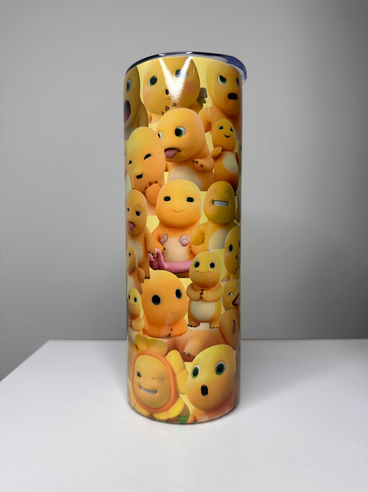 Yellow Dinosaur Flask
