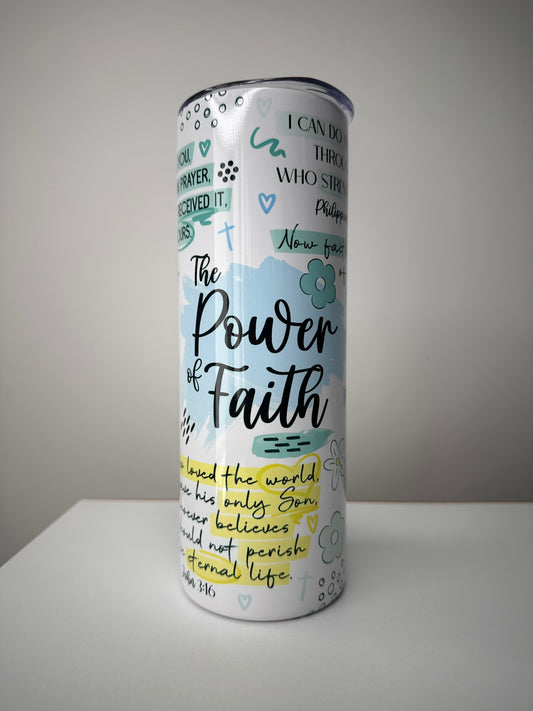 Power of Faith Flask (Blue)