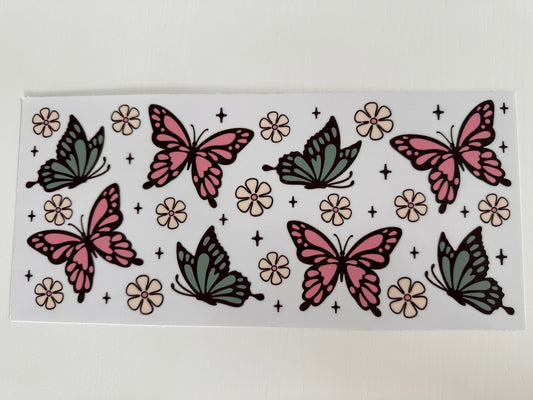 Pink & Green Butterflies