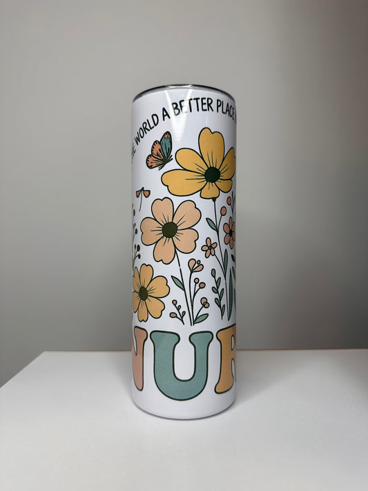 Nurse Flowers Flask