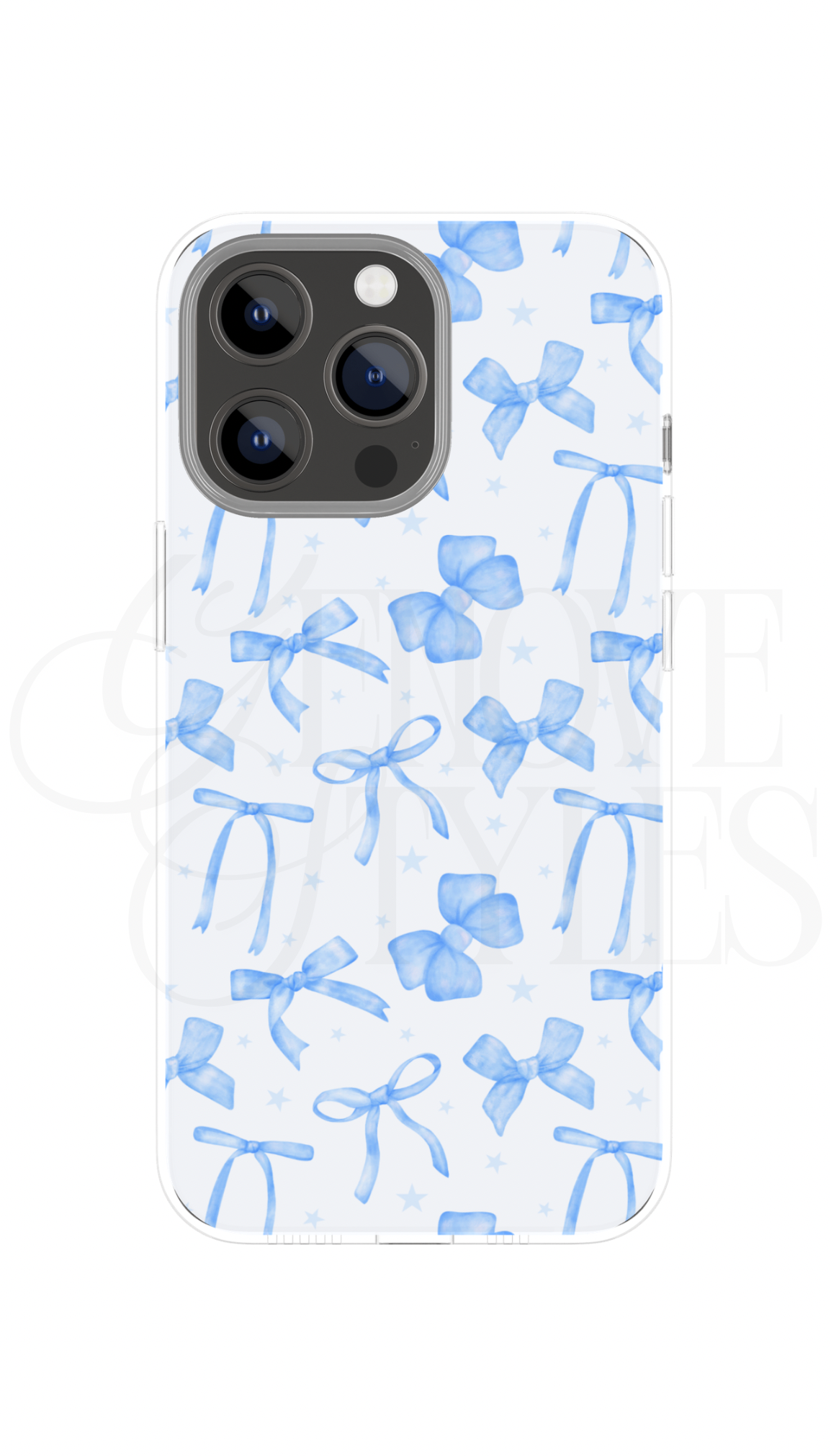 Blue Bows Phone Case
