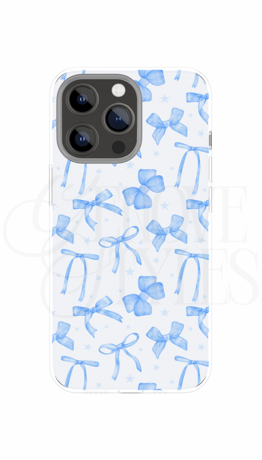 Blue Bows Phone Case
