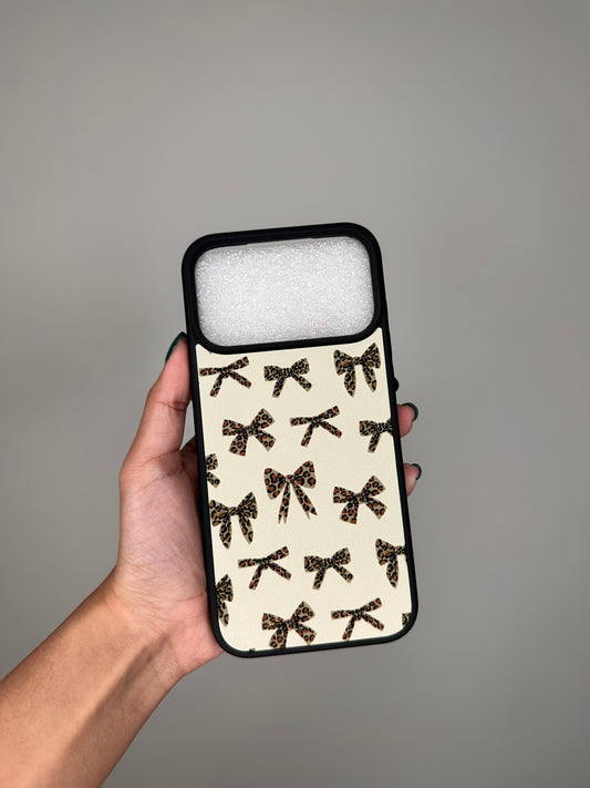 Cheetah/Leopard Bows Phone Case