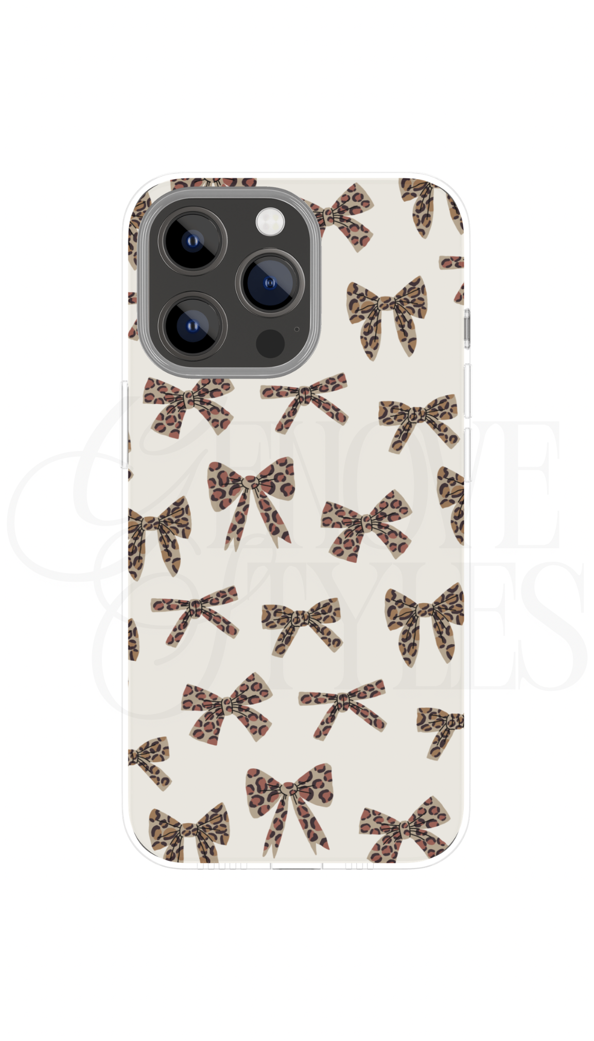 Cheetah/Leopard Bows Phone Case