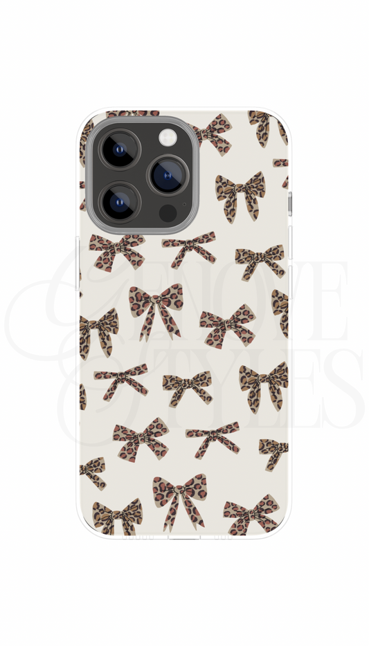 Cheetah/Leopard Bows Phone Case